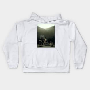 Yard with Lunatics - Francisco Goya Kids Hoodie